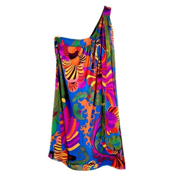 Banana Republic Dresses & Skirts - Banana Republic Trina Turk Collection Silk One Shoulder Dress - Size OOP